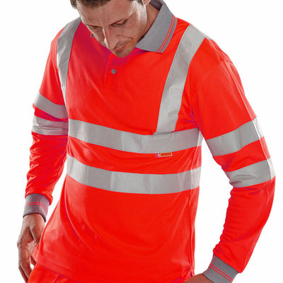 Polo marškinėliai hi-viz