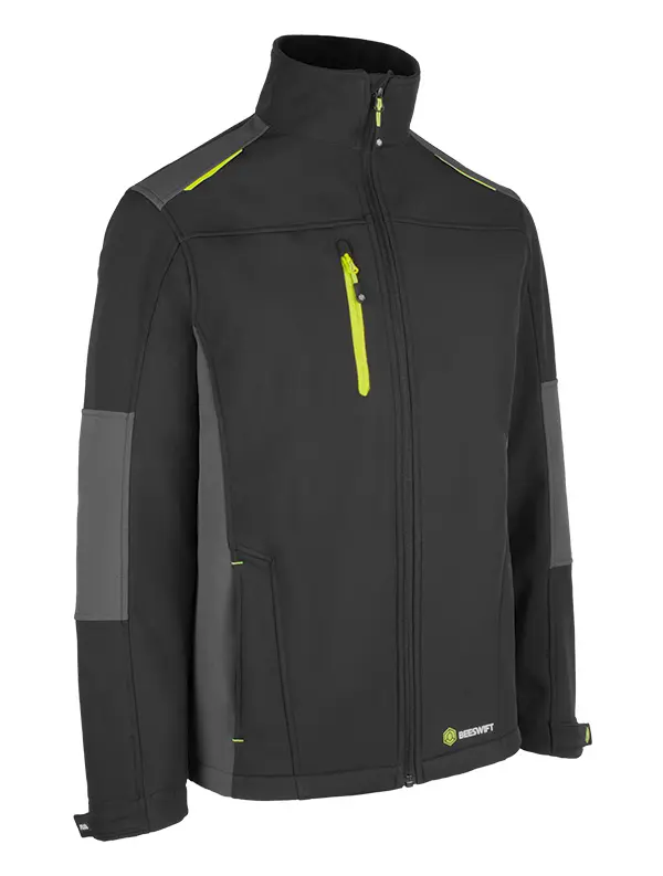 BEESWIFT FLEX SOFTSHELL JACKET – Dviejų spalvų mėlyna/pilka striukė su 4 krypčių tempimo audiniu