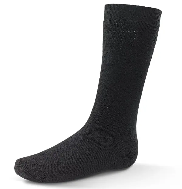 THERMAL TERRY SOCKS – Juodos šiltos termokojinės kasdieniam ir darbiniam naudojimui