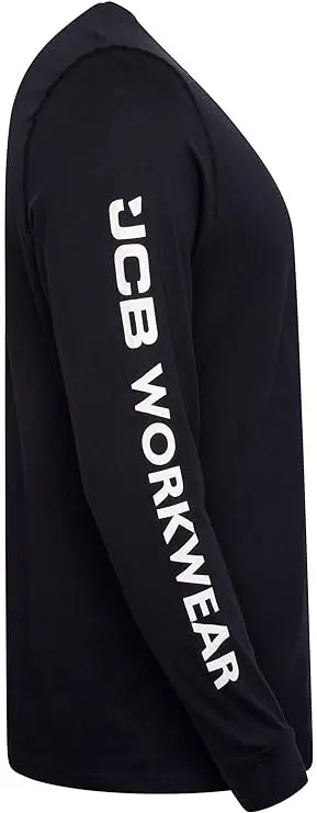 JCB WORKWEAR BANNER ilgomis rankovėmis marškinėliai – NAVY