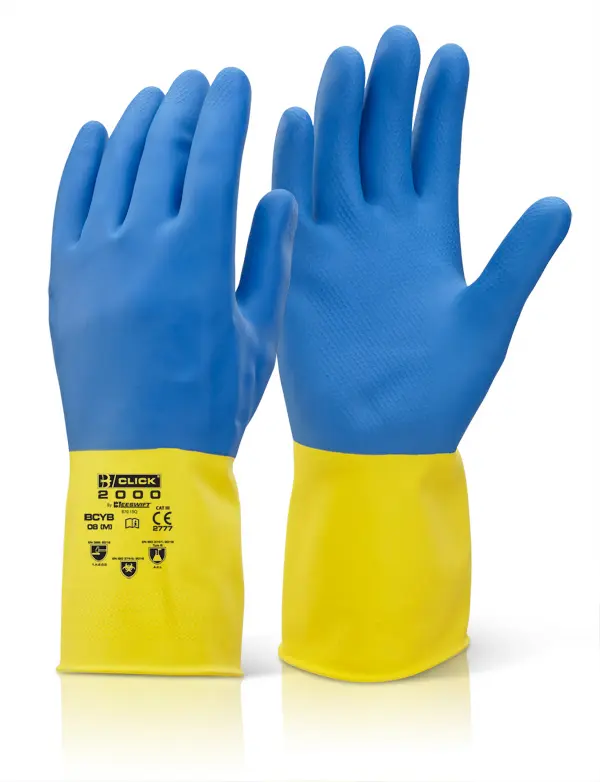 Beeswift BI COLOUR HW Yellow/Blue – Sunkios klasės guminės pirštinės (geltonai mėlynos)