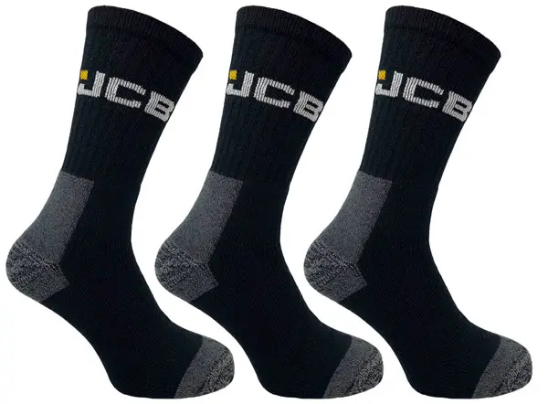 JCB Darbo Kojinės su Elastanu – Juodos (Dydžiai 39–46)