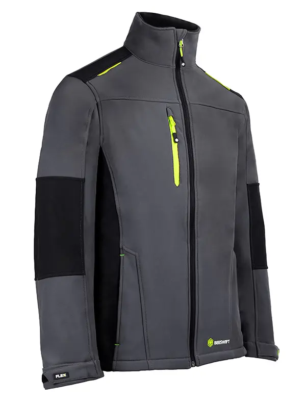 FLEX Softshell Striukė (Dviejų spalvų – Pilka / Juoda)