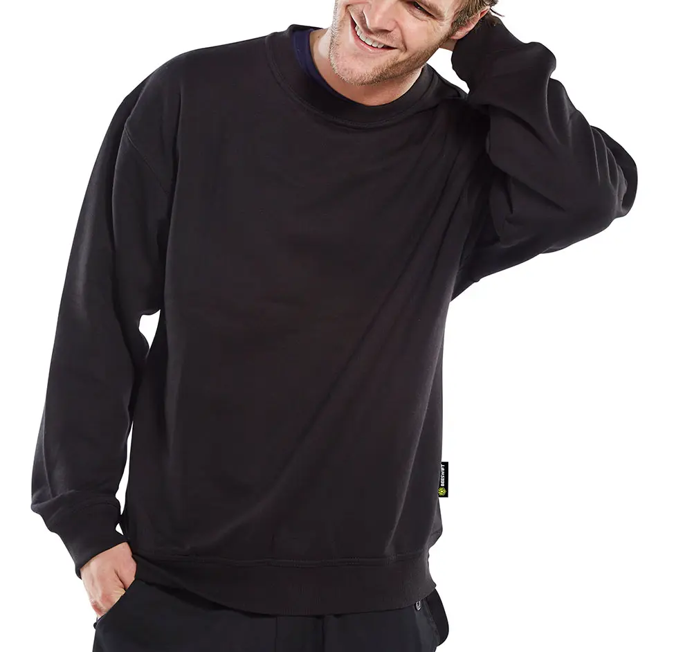 BEESWIFT L/WEAR PC SWEAT – Šiltas džemperis iš poli-medvilnės (300 g/m²)
