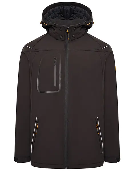  JCB TRADE HOODED SOFTSHELL – Softshell striukė su gobtuvu