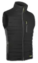 FLEX WORKWEAR PADDED BODYWARMER – Juoda/Pilka darbo liemenė su pašiltinimu
