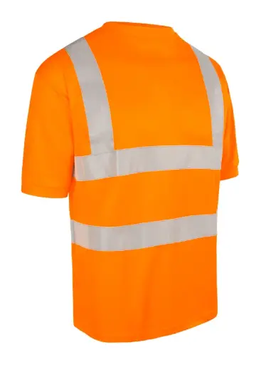  BEESWIFT CREW NECK T-SHIRT – Aukšto matomumo marškinėliai, oranžiniai