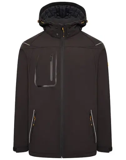  JCB TRADE HOODED SOFTSHELL – Softshell striukė su gobtuvu
