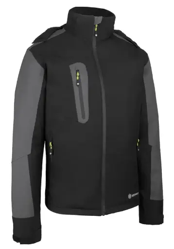 BEESWIFT PADDED RAIN JACKET BLK/GRY – Neperšlampama ir pašiltinta darbo striukė