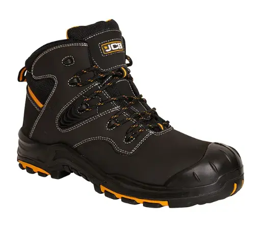 JCB BACKHOE BLACK BOOT S3 HRO SRC