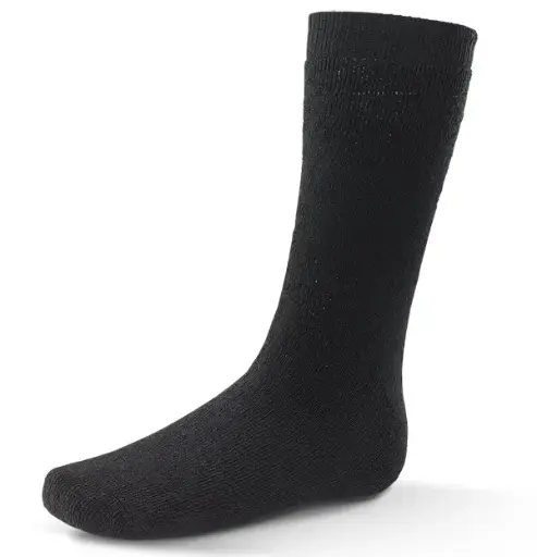 [TS] THERMAL TERRY SOCKS – Juodos šiltos termokojinės kasdieniam ir darbiniam naudojimui