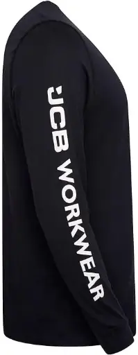 JCB WORKWEAR BANNER ilgomis rankovėmis marškinėliai – NAVY