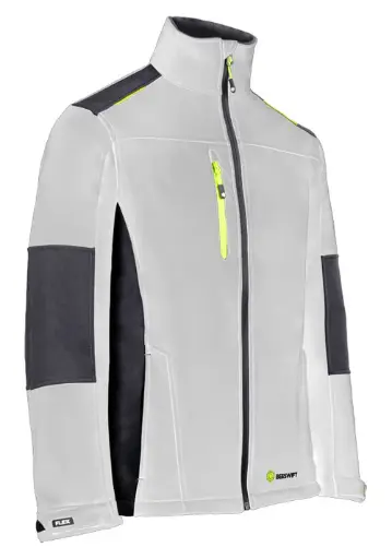 FLEX Softshell striukė Balta/Pilka